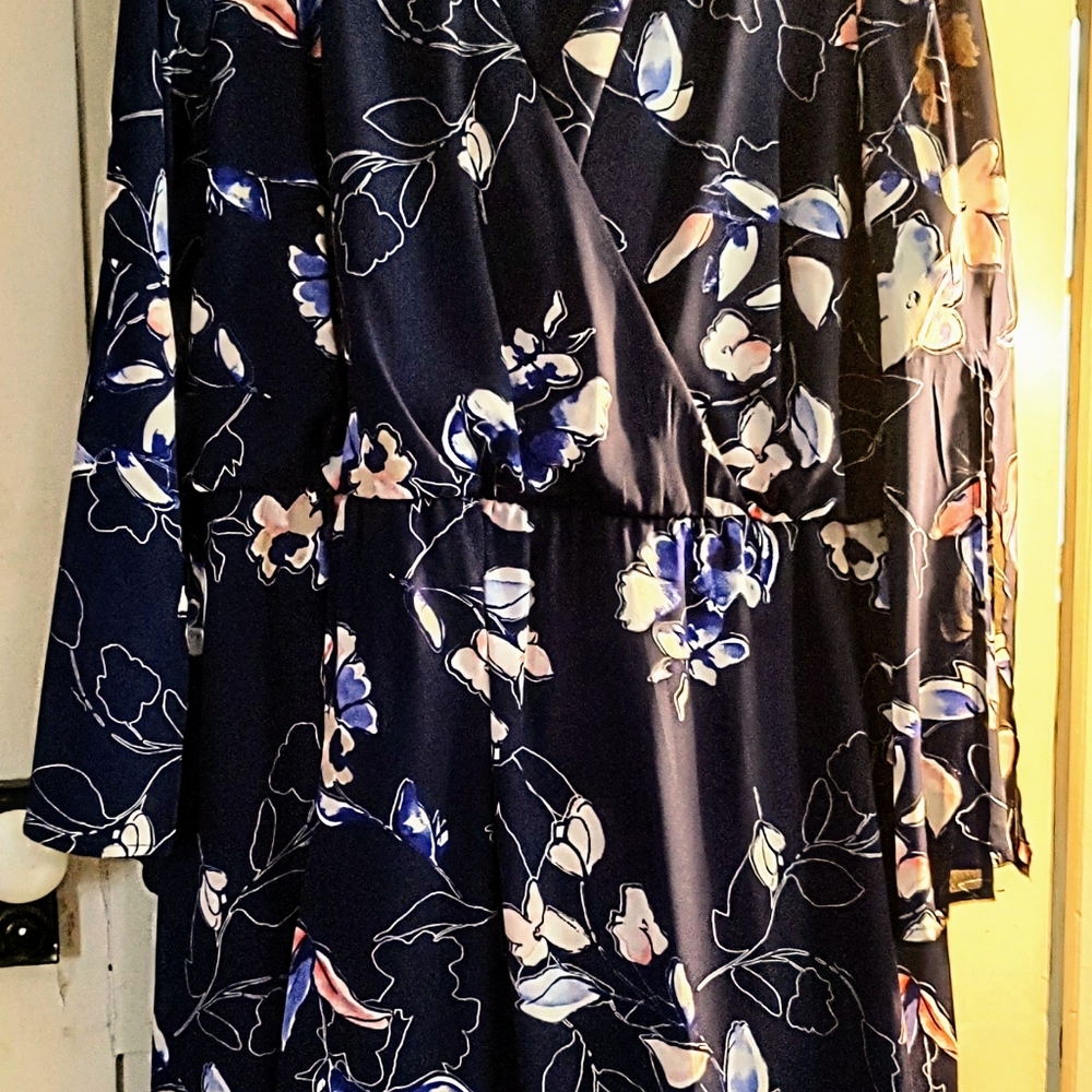 Beautiful Floral Wrap Style Dress